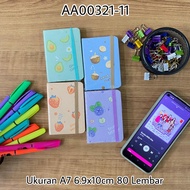 MEMO AA00321-11 A7-80 FRUIT SIZE A7- NOTEBOOK DIARY NOTEBOOK