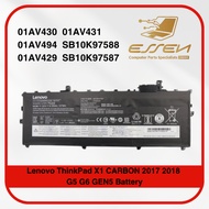 Lenovo 01AV430 01AV431 SB10K97588 01AV494  01AV429 SB10K97587 for ThinkPad X1 CARBON 2017 2018 G5 G6