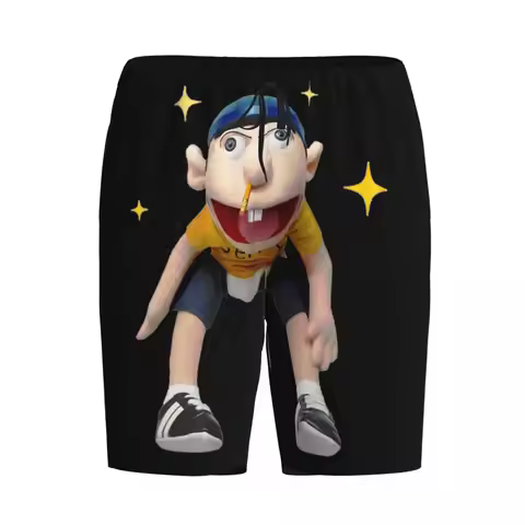 Custom Sml Jeffy Rapper Shorts Sleeping Pants Men Pajama Pants Lounge Sleep Sleepwear Bottoms