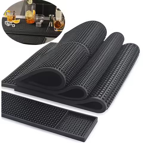 PVC Bar Mat Anti-slip Cafe Bar Mats Home Cup Mat Waterproof Heat Resistant Durable Drain Bar Service