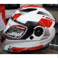 SPYDER ARROW White/Red MODULAR Dual visor Helmet