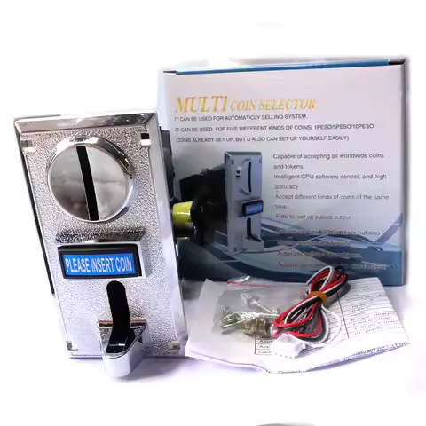 1Pc Multi Coin Slot Acceptor Electronic Token Selector Mechanism For Claw Crane Arcade Game Ticket V