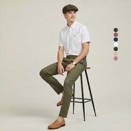 [7 Colors] RCBPC Men Plain Shirt with Small Logo Short Sleeve Regular Fit Business Wear - PMSSA60224