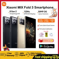 【Hot sale/1 Year Local Warranty】100% Original Xiaomi Mix Fold 3 Smartphone /Snapdragon 8 Gen 2  Foldable LTPO OLED+ 8.03-inch 67W Fast Charging / Mi Mix Fold 3 Leica lenses/Dual SIM 5G Phones/ Xiaomi fold Phone/Supports Google Play Store/Chinese version