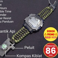 PRIA • ·»Bay Dimiliki Outdoor Watches Men G Shock GX 56BB Strap PARACORD Multifunctional Watches PARACORD Watches Mountain Watches SURVIVAL Watches Clock Clock