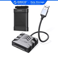 ORICO SATA to USB Cable, USB 3.0 to SATA III Cable for 2.5 inch HDD/SSD Hard Drive Support UASP with 2.5'' Silicone Case