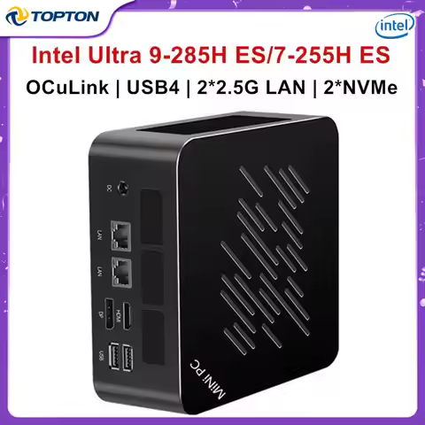 Topton Mini Computer Gamer Intel Ultra 9 285H ES 7 255H ES 5 235H ES OCuLink USB4 2x2.5G LAN 2xNVMe 