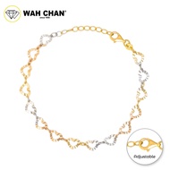 AG1 WAH CHAN S925 ITALIAN Silver Bracelet - Love Link 3C NSBLV006