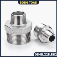 Kép Giảm Ren Inox 304 Đầu Nối Giảm Ren Ngoài Inox 304 Phi 42 49 60 - Straight Reducing Adapters Stai