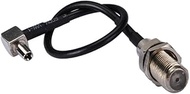 0.5ft Rf F Female to Ts9 Male RA Connector Coaxial Flexible Cable RG174 15cm for Wireless Antenna