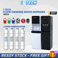 I-TECH Water Dispenser Freestanding Hot Normal Cold Floorstanding Water Purifier Model A06FS - 4 Sta