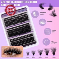 False Eyelash Extension Kit 50d + 60d Single Cluster Volume Eyelashes Lashes Large Segmentation C3j8