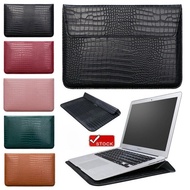 Crocodile Leather Bag For MacBook Air Pro 11.6" 12" 13" 13.6" 14" 15" 16in. M1 M2 M3 M4 Pro Max 2025