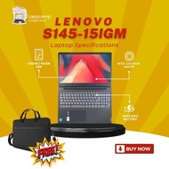 LAPTOP LENOVO SERIES S145 INTEL N4020 RAM 8GB 512GB SSD LAYAR BESAR