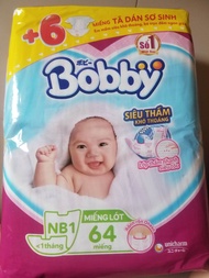 miếng lót BOBBY newborn1 64+6 miếng