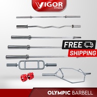 Olympic Barbell 1.2m / 1.8m / 2.2m / Olympic Curl Barbell / Tricep Barbell / Variasi Barbell Olimpik