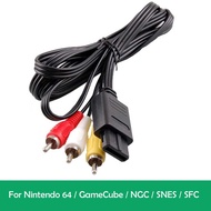 Nintendo 64 / GameCube / NGC / SNES / SFC / N64 - AV RCA Cable Audio Video