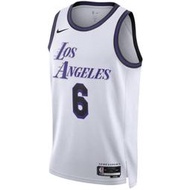 S.G NIKE NBA DRY DO9597-101 白紫 LEBRON JAMES LAKERS 湖人隊 球衣