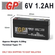 GP 6V Rechargeable Sealed Lead Acid Battery 4.5Ah / 1.2Ah / 3.2Ah SLA Battery | Emergency Light | Al