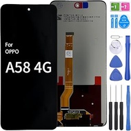 LCD Display Digitizer Touch Screen Replacement Compatible with Oppo A58 4G CPH2577 Full Screen with 