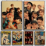 Star Boy Group Stray Kids Retro art poster, home wall decoration, personal photo poster, Fan Collect