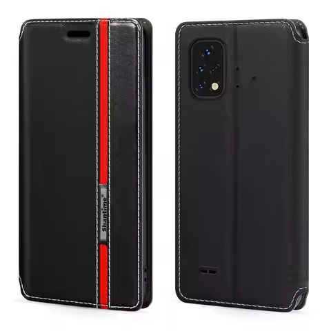 For Umidigi Bison 2 Pro Case Fashion Multicolor Magnetic Closure Leather Flip Case Cover with Card H