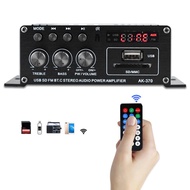 AK-370 Bluetooth Amplifier Mini Digital Power Audio Amplifier Kereta 20W+20W 12V HIFI Stereo Audio A