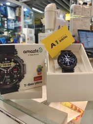 查詢價優!(港行樣版可試!) Amazfit T-Rex Ultra 智能手錶 超強 316L 不銹鋼 專利防泥橋/按鈕構造