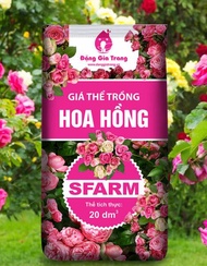Bao đất trồng hoa hồng SFARM 20dm3 (Đặng Gia Trang)