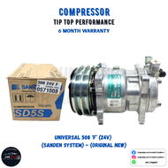 📣ORIGINAL📣Universal 508 ‘F’ (24v) (Sanden System) Car Aircond Compressor (Original New)