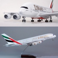 Emirates A380 Airplane diecast Miniature 47 cm Long fiber LED LightADA SeatADA WheelADA