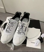 全新 Chanel sneakers 黑白熊貓小白鞋 size 38.5
