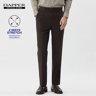 DAPPER 4 Ways Stretch Slim-Fit Long Pants Brown (TB4/BR/686SP)