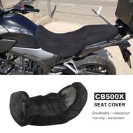 Motorcycle Accessories Anti-Slip 3D Mesh Fabric Seat Cover Breathable Waterproof Cushion For Honda C