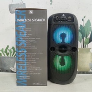 KTX-1526 Two 4inch Speaker Wireless Portable Bluetooth Speaker With Led Light Support Mic
