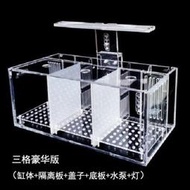 【限時免運】養龜專用缸鬥魚桌面多格系統活魚盒免換水小型亞克力魚缸生態創意