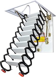 Pull Down Folding Ladder Alloy Step Ladders Invisible Stairs Loft Ladder Attic Ceiling 500 kg/1100 l