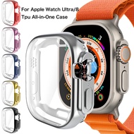 Soft TPU Case for Smart Watch Ultra 49mm Screen Protector Anti-Scratch Shockproof Shell Protective Cover iWatch Ultra case 49mm