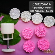 Mooncake Mold 75gr CMC754-14 Moon Cake Pia Snowskin Mochi Kue Tok