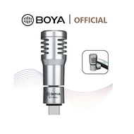 BOYA BY-P4U Type-C Omnidirectional Condenser Microphone Compact Mini Mic for Android Smartphone Tablets iPad pro Vlog