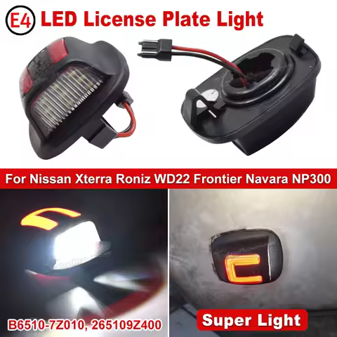 Error Free White & Red LED License Number Plate Light For Nissan Xterra Roniz WD22 1999-2004 Frontie