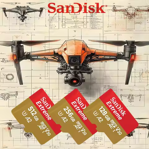 SanDisk A2 Micro SD Card 32GB 64GB 128GB 256GB 512GB U3 V30 high-speed TF card, used for mobile phon
