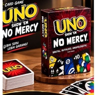 MERAH Uno No Mercy Family Game Card - Children's Toys/ Family Uno Flip/Uno Red