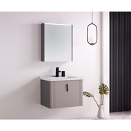 Global House Verno ชุดเคาน์เตอร์อ่างล้างหน้าplywood พร้อมตู้กระจก 60x47x48 cm. รุ่น ไคลี่ T306-60 สี