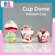 Round Dome Cup Dessert Cup / korean dessert cup / PP Plastic Cup OvaL 10oz Plastic Cup PP 10 oz U Ro