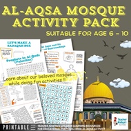 [ PRINTABLE / PDF ] Al Aqsa Mosque Activity Pack For Kindergarteners | TN108 Masjid Al Aqsa Lembaran