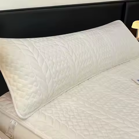 1 piece of light luxury solid color diamond-shaped plush pillowcase, couple long pillowcase (without