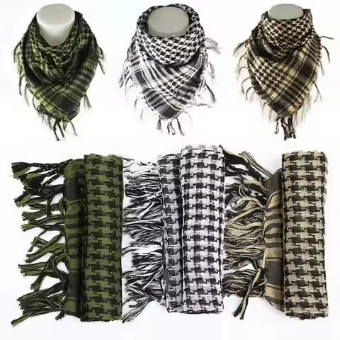1/3/6pcs Military Scarf Lightweight ArabTactical Scarf Arab Scarf Palestine Keffiyeh For Palestine M