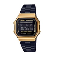 Casio A168WEGB-1B Vintage Series Alarm Chrono Digital Watch