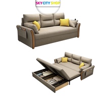 SkyCity  Foldable Sofa Bed Multifunctional Fabric Sofa Bed Living Room Folding Lazy Sofa